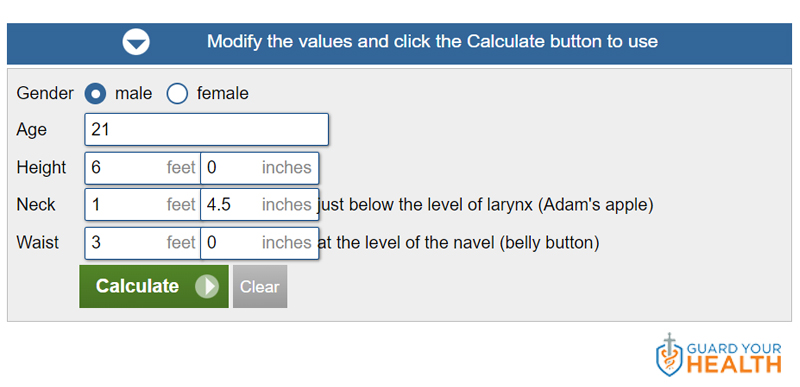 Army Body Fat Calculator